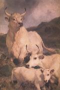 Sir Edwin Landseer Wild Cattle at Chillingham (nn03) china oil painting reproduction